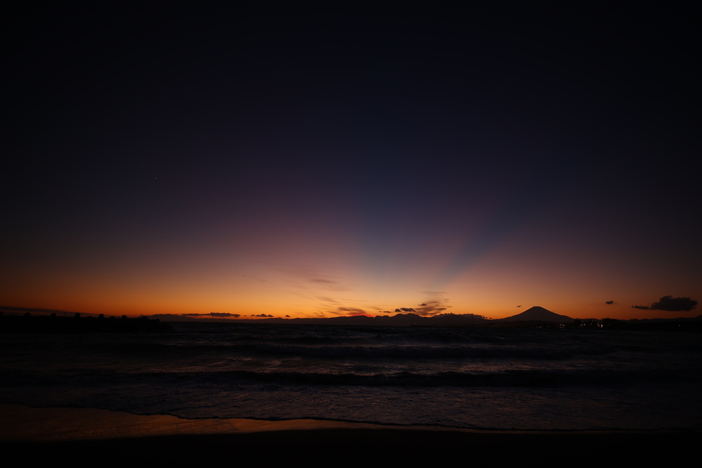 勤労感謝の夕日ing