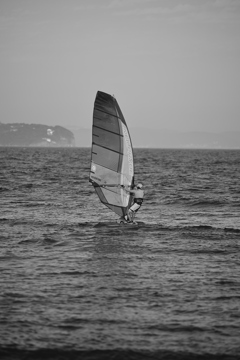 南風にセールを立てた