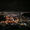 冬の函館山にて。