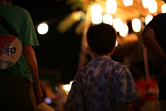 少年と太鼓の音