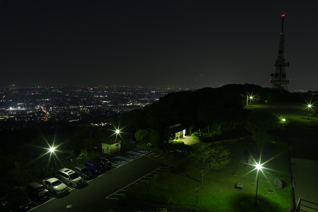 展望台で