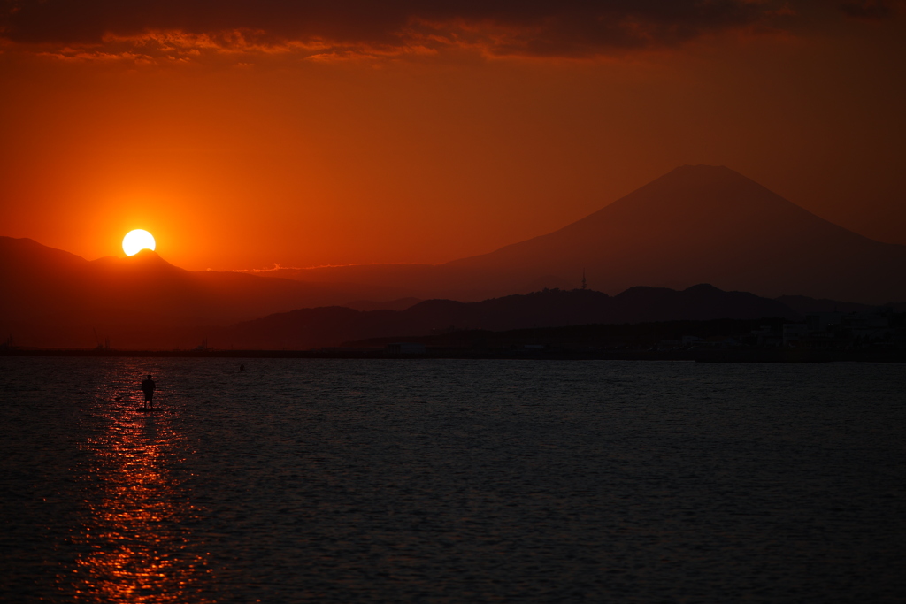 ちゃんとした夕焼け、ちゃんとしていない私。