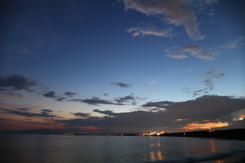 出遅れた夕焼け