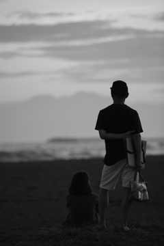 ある日の夕焼けを