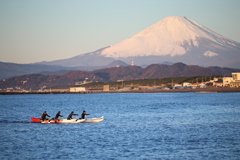 富士山とアメンボウ