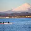 富士山とアメンボウ