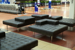 羽田、閑散と。