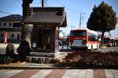 流れる景色を車窓から