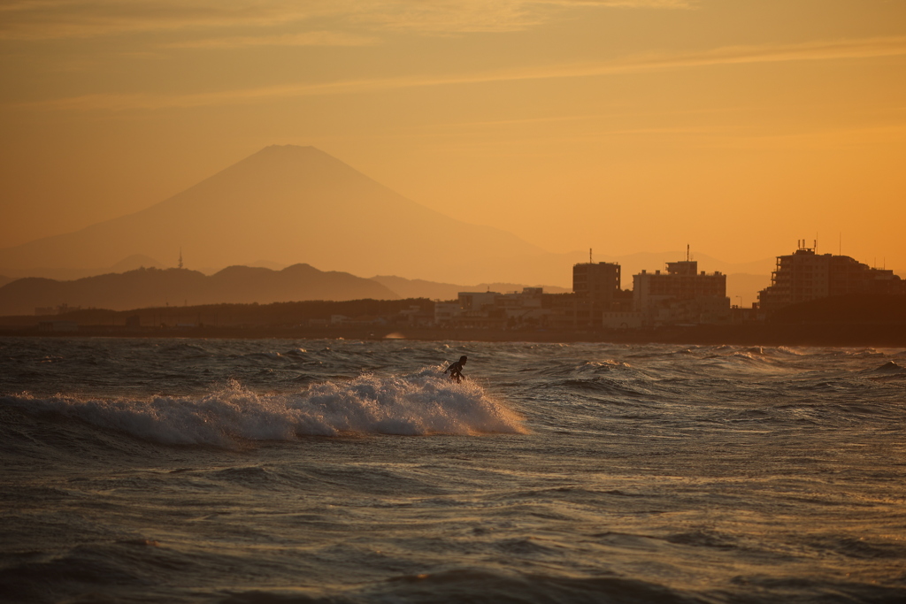 Japanese surf rider