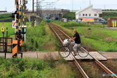 踏切り通過