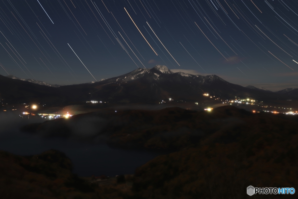 名峰の夜