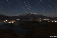 名峰の夜