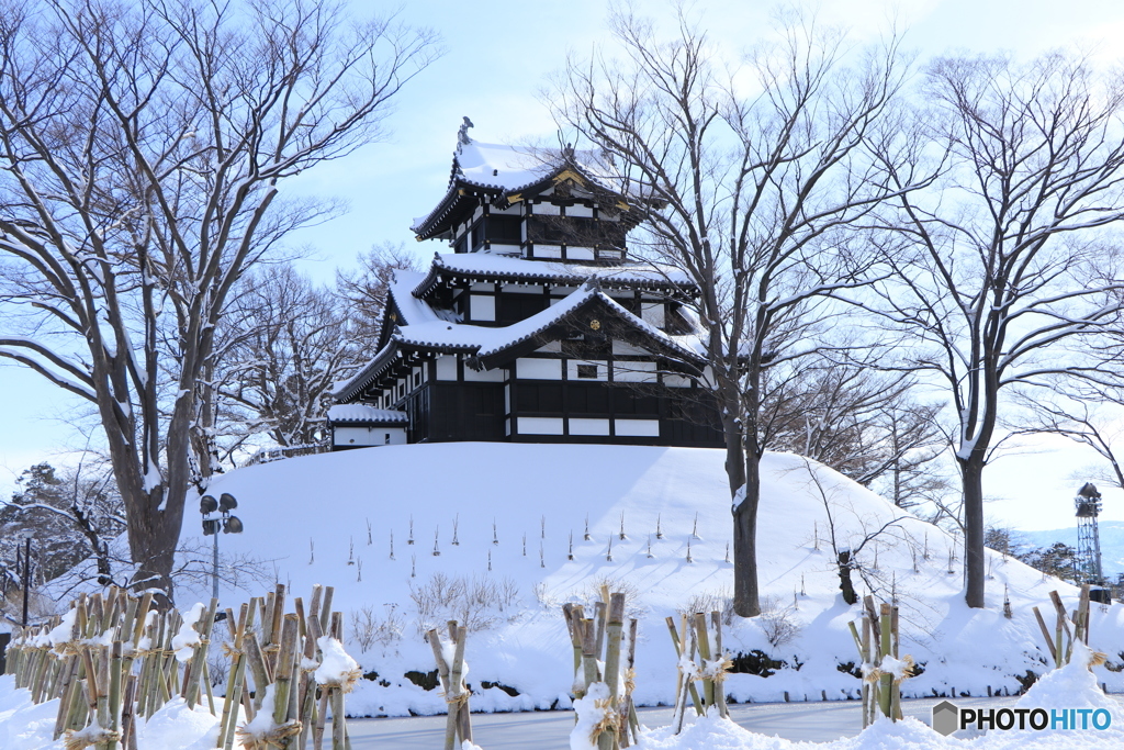 冬の高田城