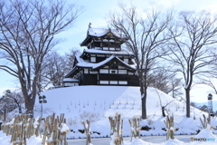 冬の高田城