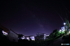 うっすらと天の川