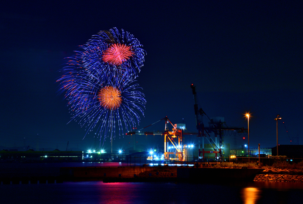 姫路みなと祭海上花火大会② by かもんチャン （ID：12618552） - 写真共有サイト:PHOTOHITO