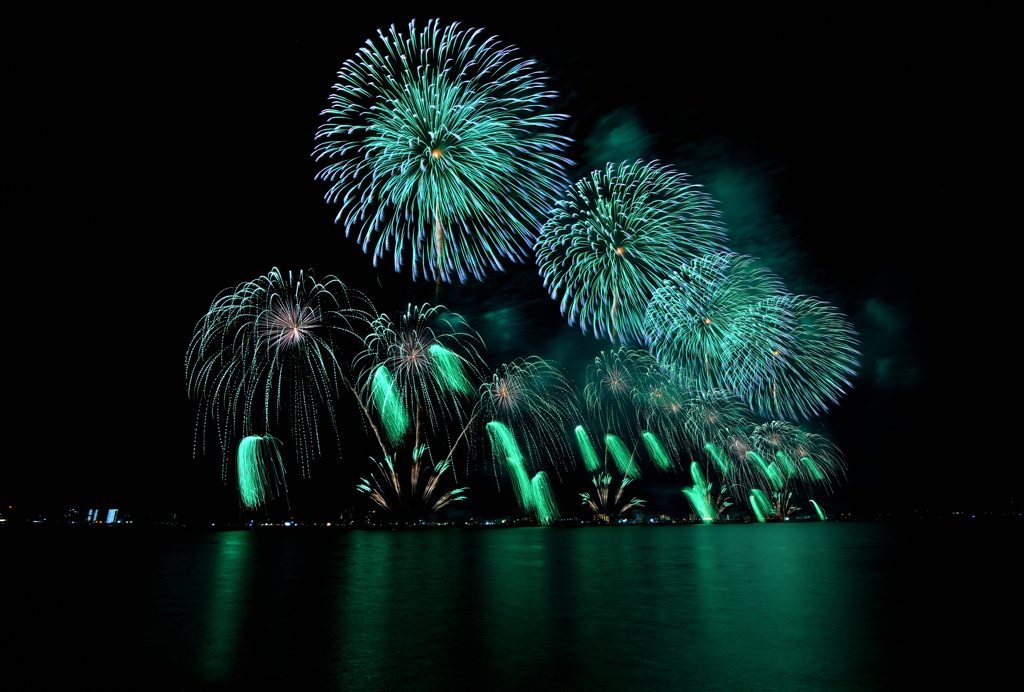 松江水郷祭湖上花火大会⑦