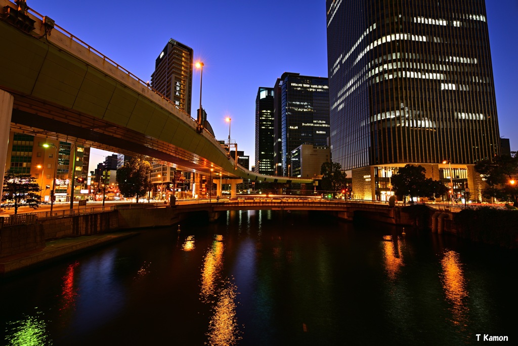 日没後30分の風景