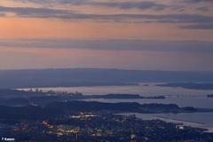 七尾市の夕景