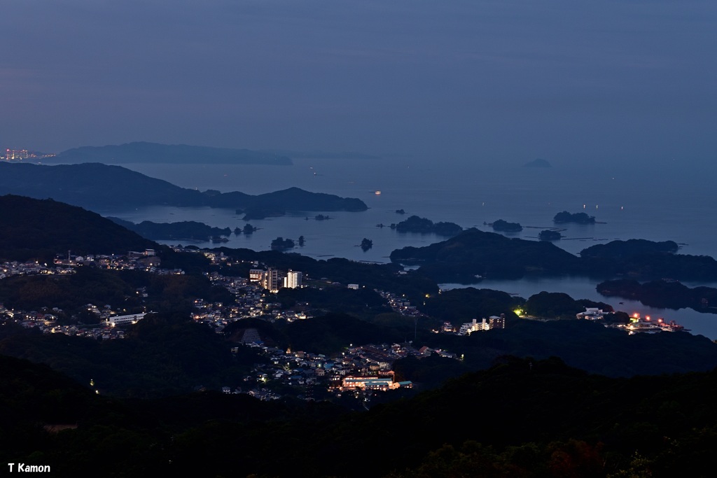 早朝の九十九島