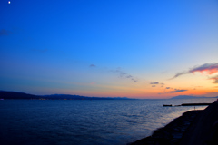 宍道湖の夕景