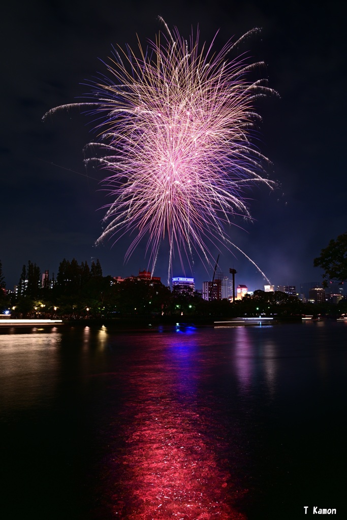 天神祭り花火④