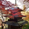 三重塔と紅葉
