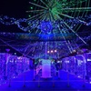 夜の遊園地