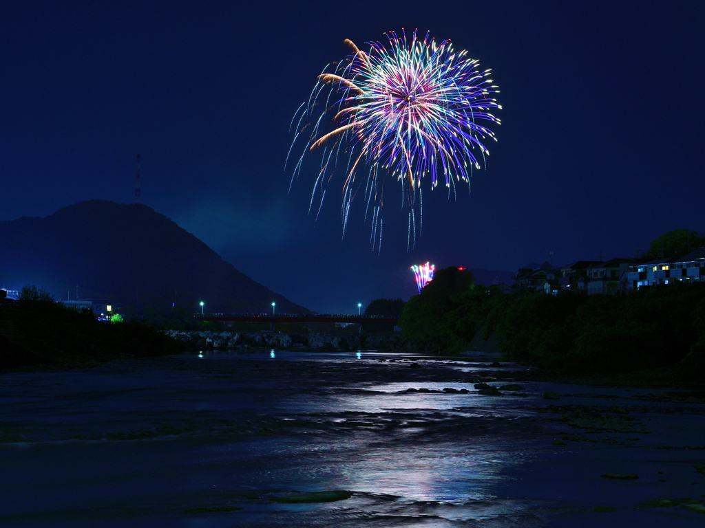 「花まつり鮎まつり」花火③