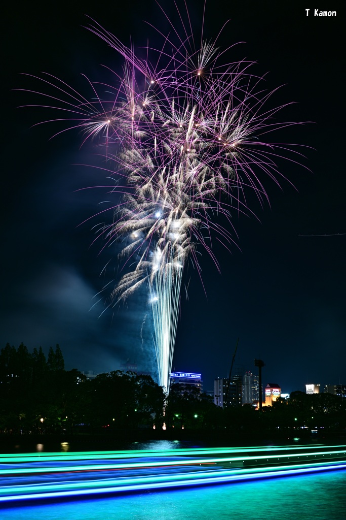 天神祭り花火⑧