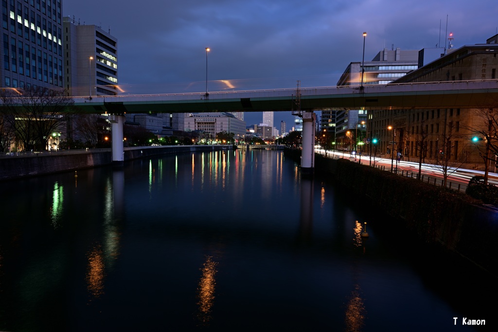 夜の浪華の八百八橋④