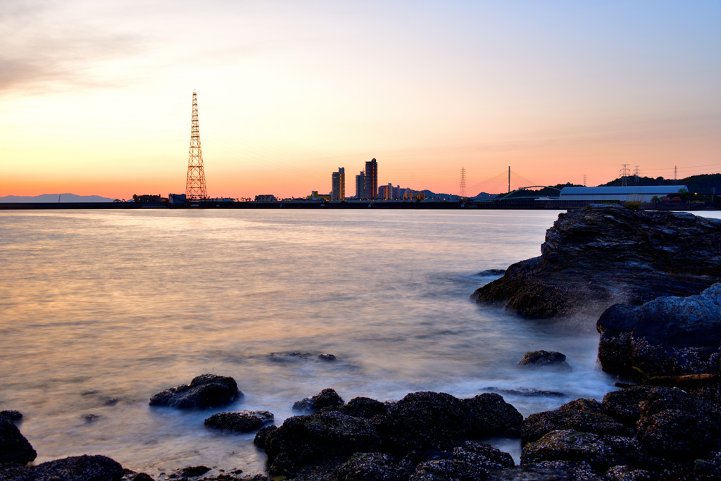ポルト遠望の海岸