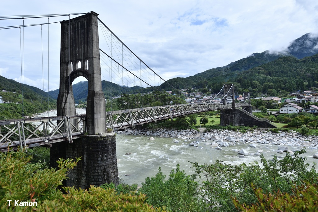 日本最大級の木製吊り橋①