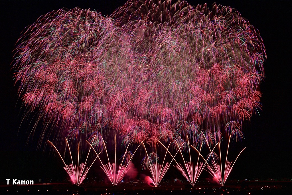 長岡花火⑧～燃える