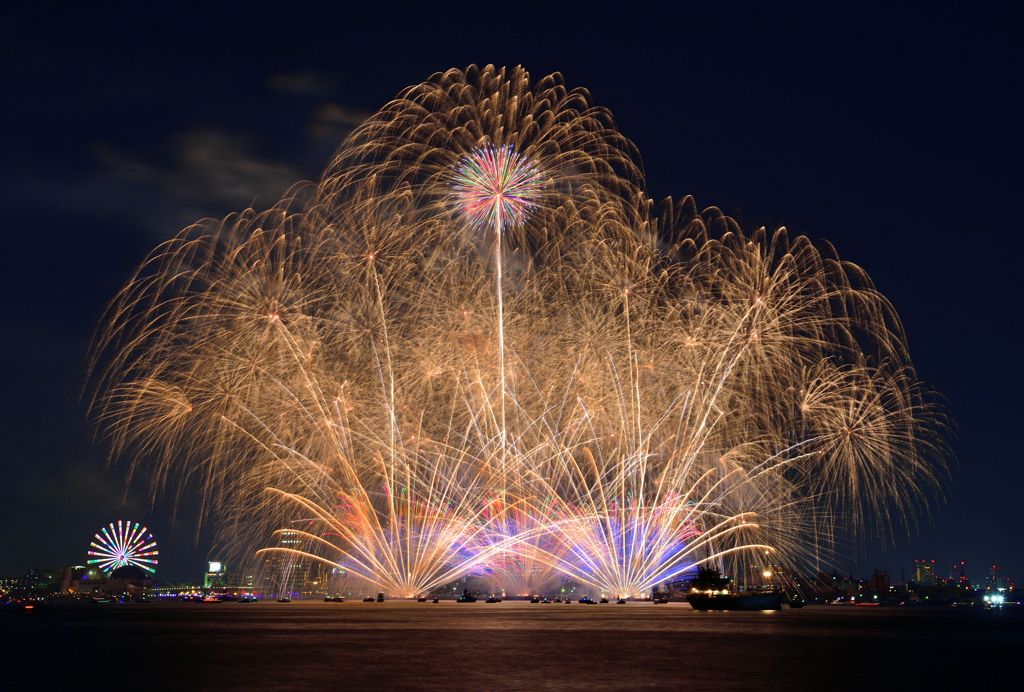 名港水上芸術花火2023⑭ ～『怒涛の1分間!!』