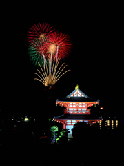 若草山焼きの花火④