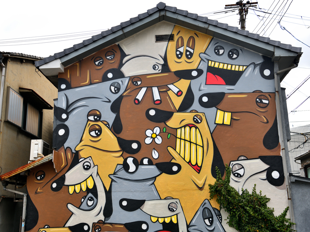 北加賀屋ウォールアート➋