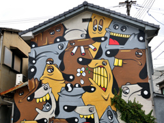北加賀屋ウォールアート➋