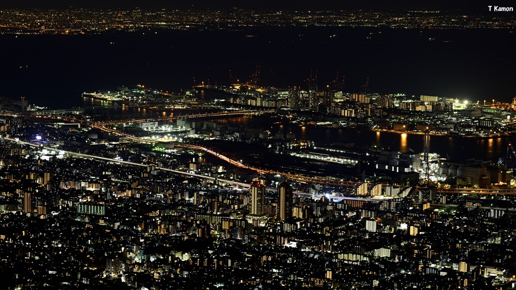 掬星台からの夜景❶