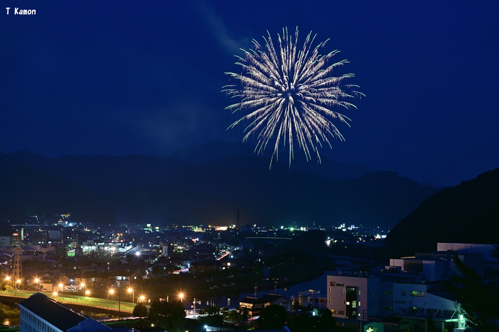 和田山地蔵祭花火①