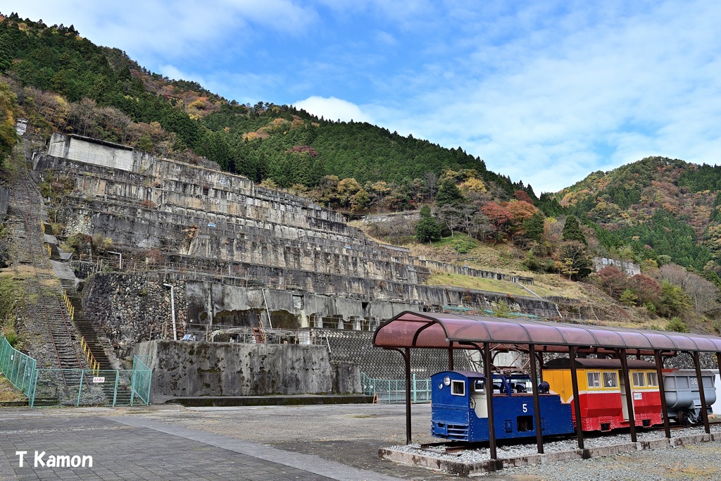 1円電車と神子畑選鉱場跡
