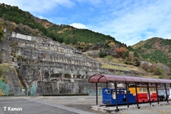 1円電車と神子畑選鉱場跡