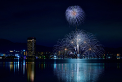 大津プリンスホテル花火②