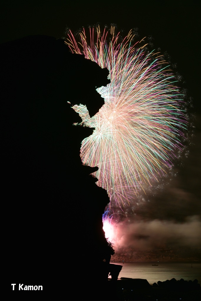熊野花火④獅子岩