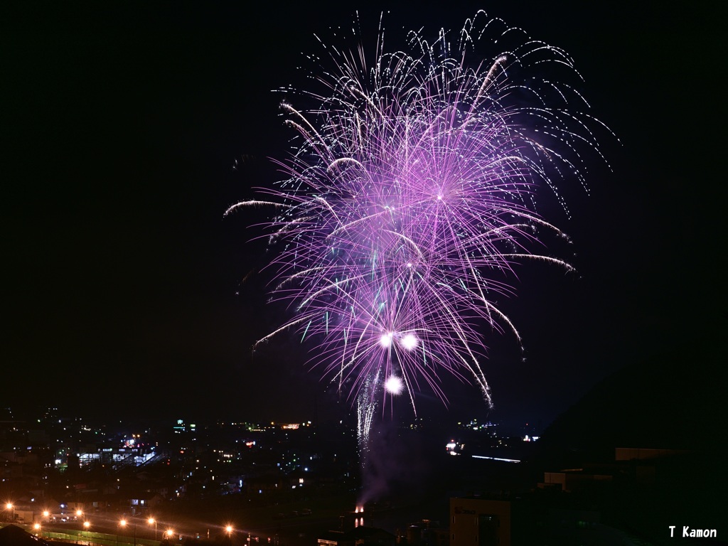 和田山地蔵祭花火②