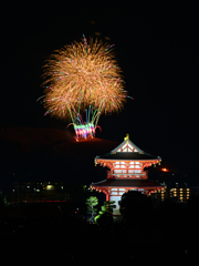 若草山焼きの花火③