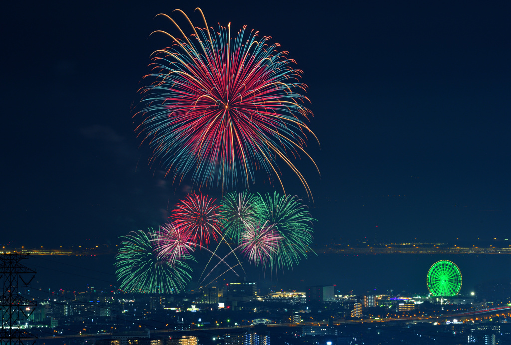 大阪湾りんくう芸術花火⑬