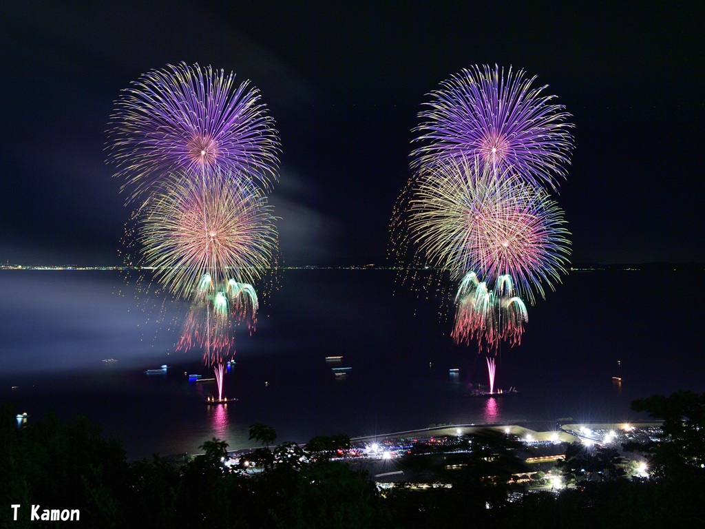 淡路市夏まつり花火③