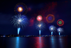 松江水郷祭湖上花火大会①