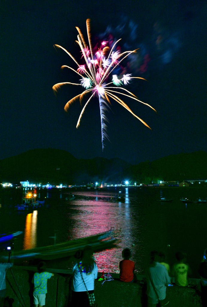 相生ペーロン祭前夜祭海上花火大会②